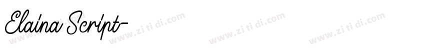 Elaina Script字体转换 Elaina Script字体转换
